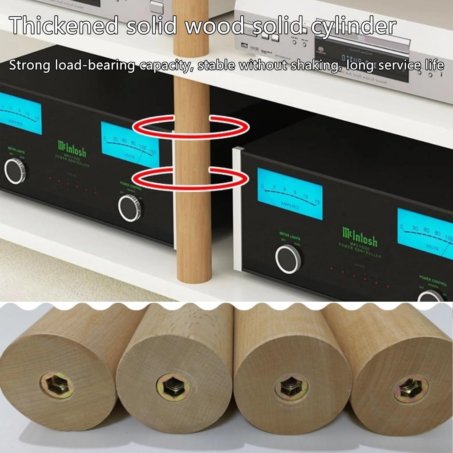 Small AV Component Entertainment Stand