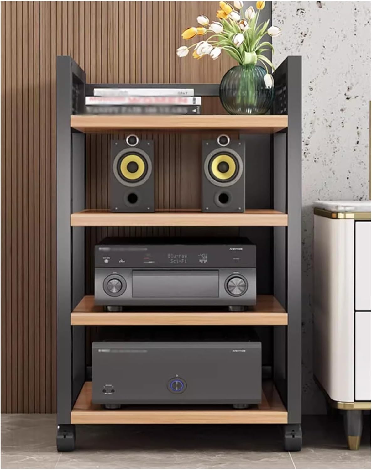 5/3/4-tier Media Stand Audio/video Component Cabinet