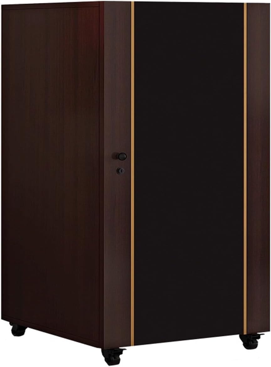 LYXWGRZD Modern Audio-Video Media Stand with Height Adjustable Wooden Shelf