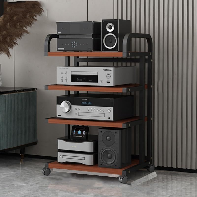 YLQFGUVWK 4 Removable Media Stand Audio/Video Stand CD Player Stand Stereo Component Storage Cabinet