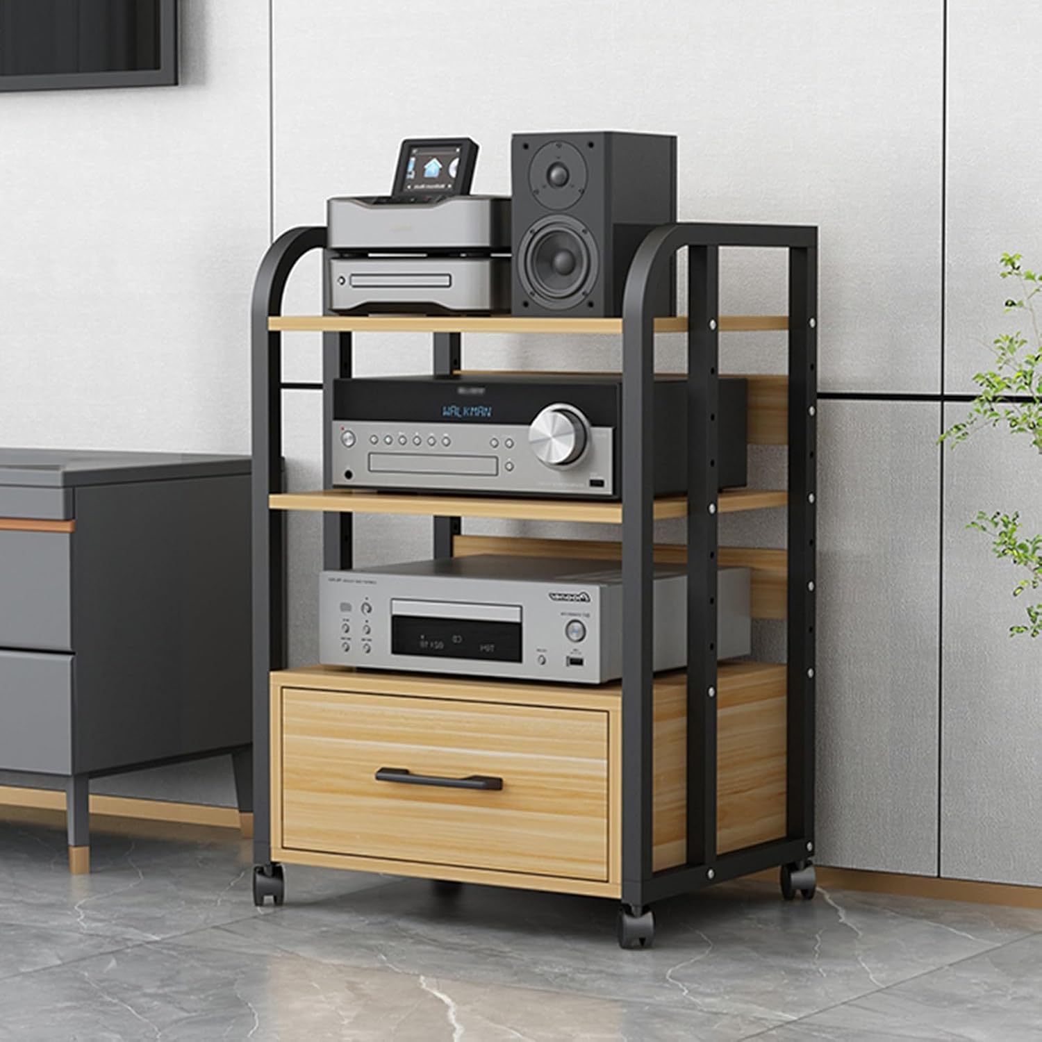 4-Tier AV Media Stand