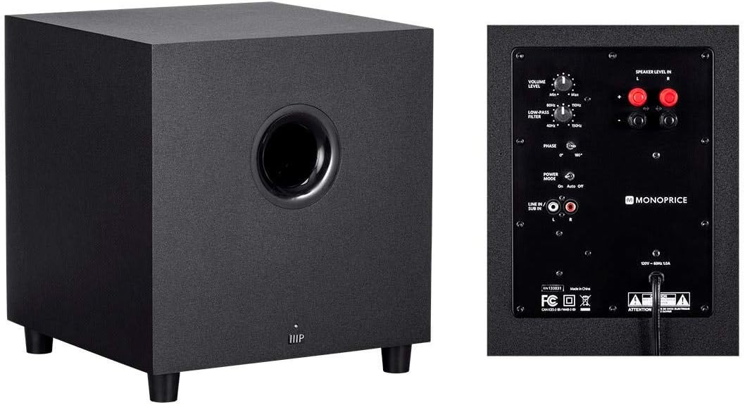 Monoprice Premium 5.1.4-Ch. Immersive Home Theater System - with 8 Inch 200 Watt Subwoofer