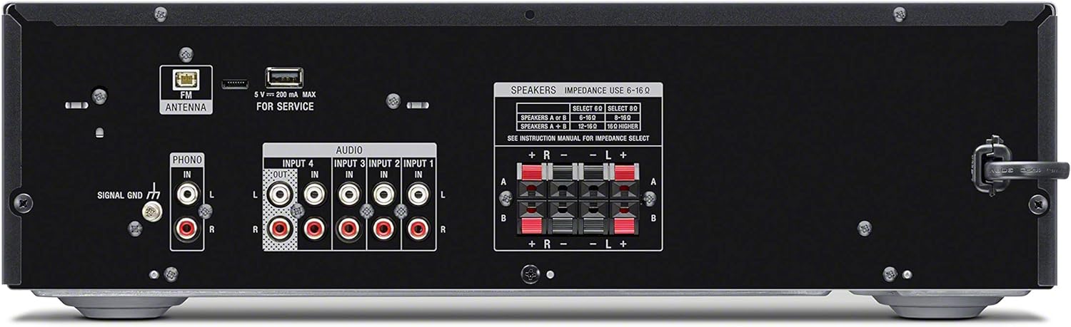 Sony STRDH190 2-ch Home Stereo Receiver with Phono Inputs & Bluetooth Black