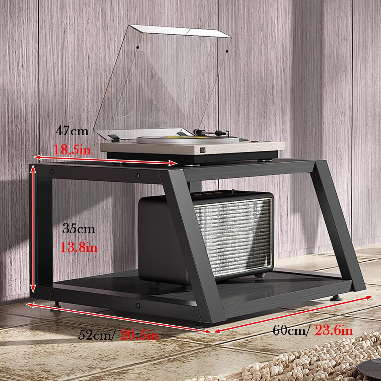 Av Stand/Corner TV Stand with Adjustable Feet