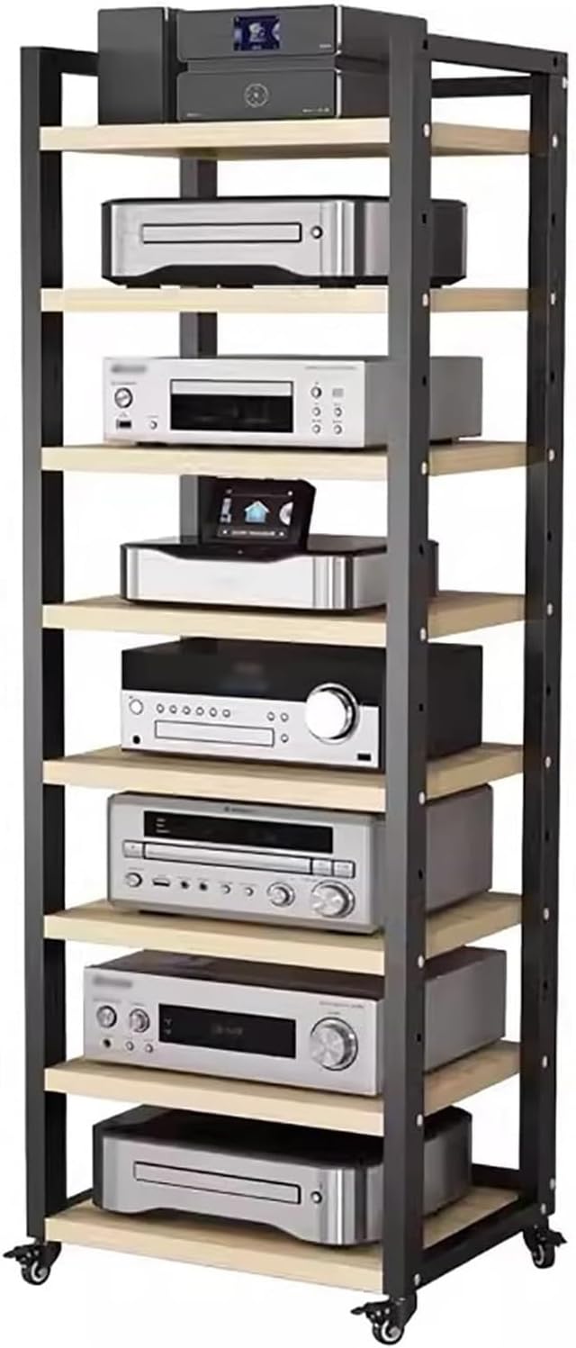 DONGYUE AV Media Stand CD Player Stand HiFi Racks Corner TV Stand Audio Video Components Cabinet Multi-Function Open Rack Audio Tower