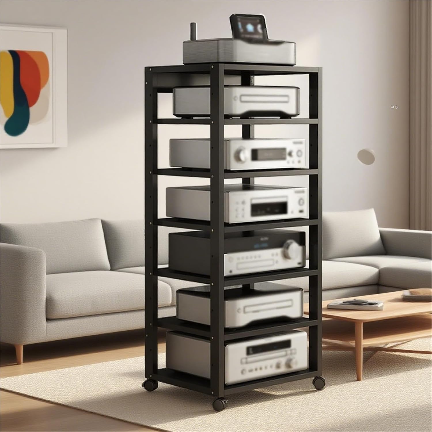 Multifunctional Media Stand for Living Room