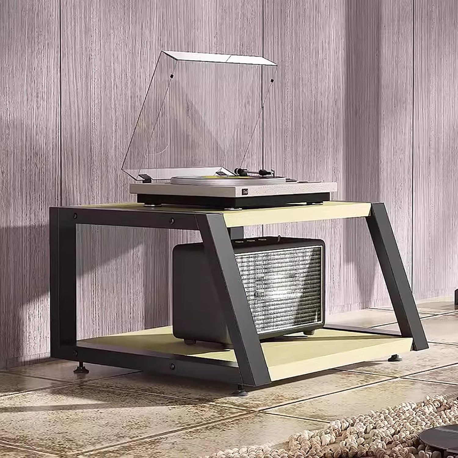 YLLFFLL Heavy Duty Stereo Cabinet Audio Rack Tower