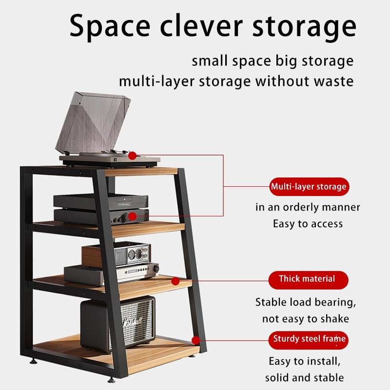 GJHYNT 1/2/3/4 Tier Audio-Video Rack Stand