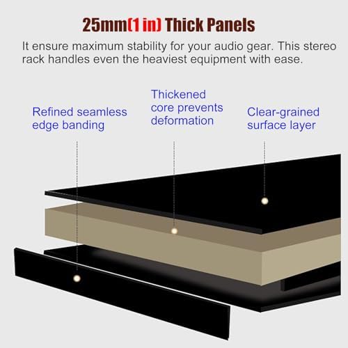 Heavy Duty Mobile Media Stand with Wheels