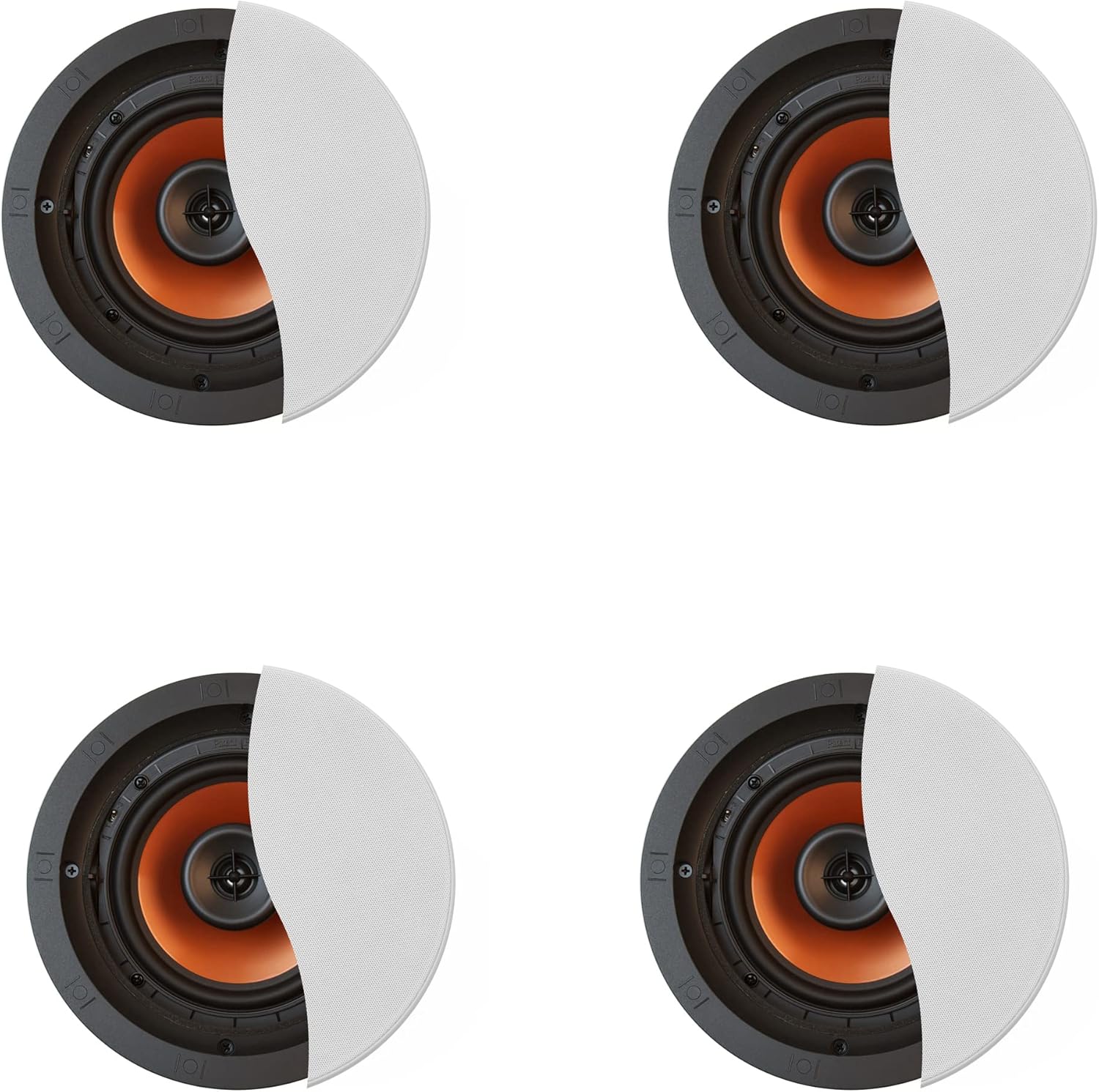 Klipsch High-Performance CDT-3650-C II in-Ceiling Loudspeaker Four-Pack for Custom Installation