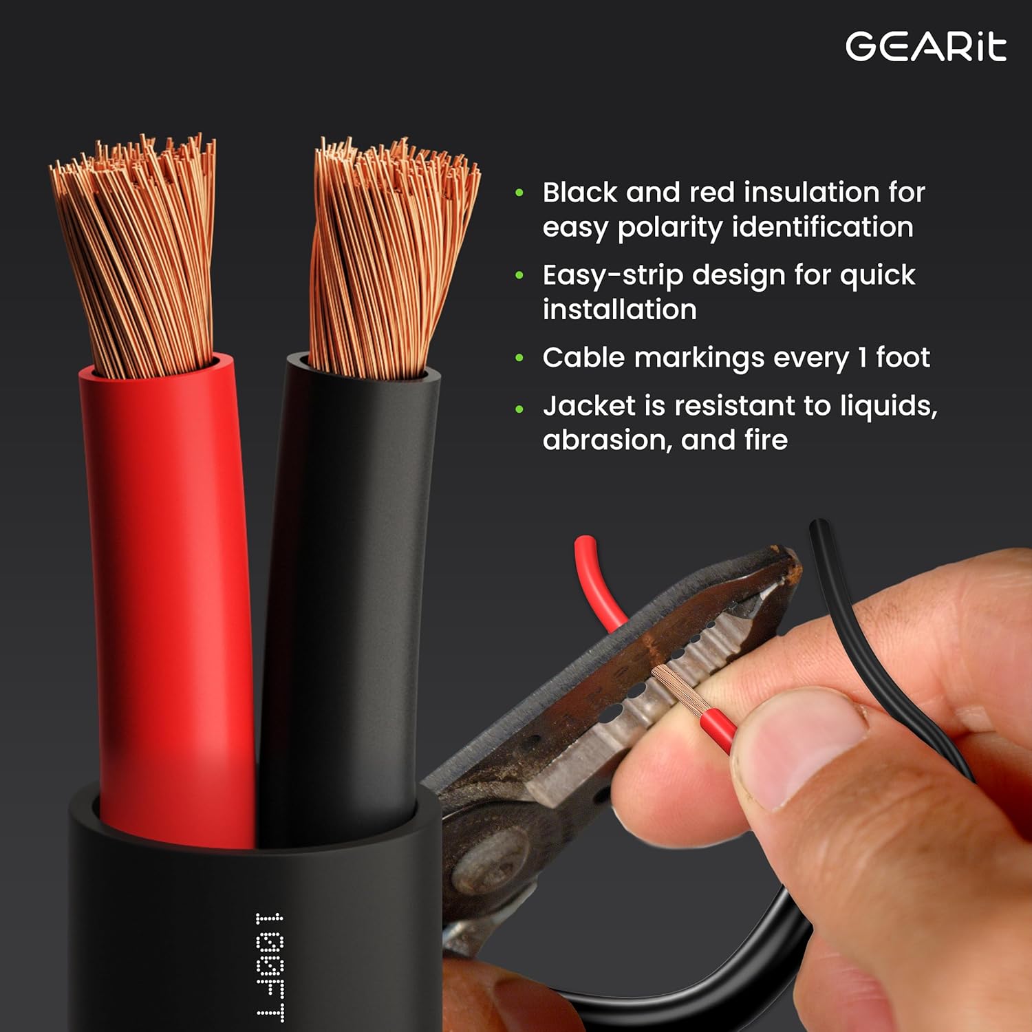 GEARit Outdoor Speaker Wire CL3 Rated
