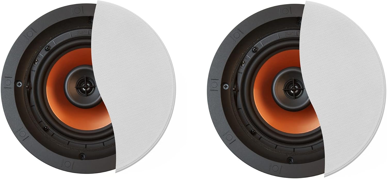 Klipsch High-Performance CDT-3650-C II in-Ceiling Loudspeaker Two-Pack for Custom Installation