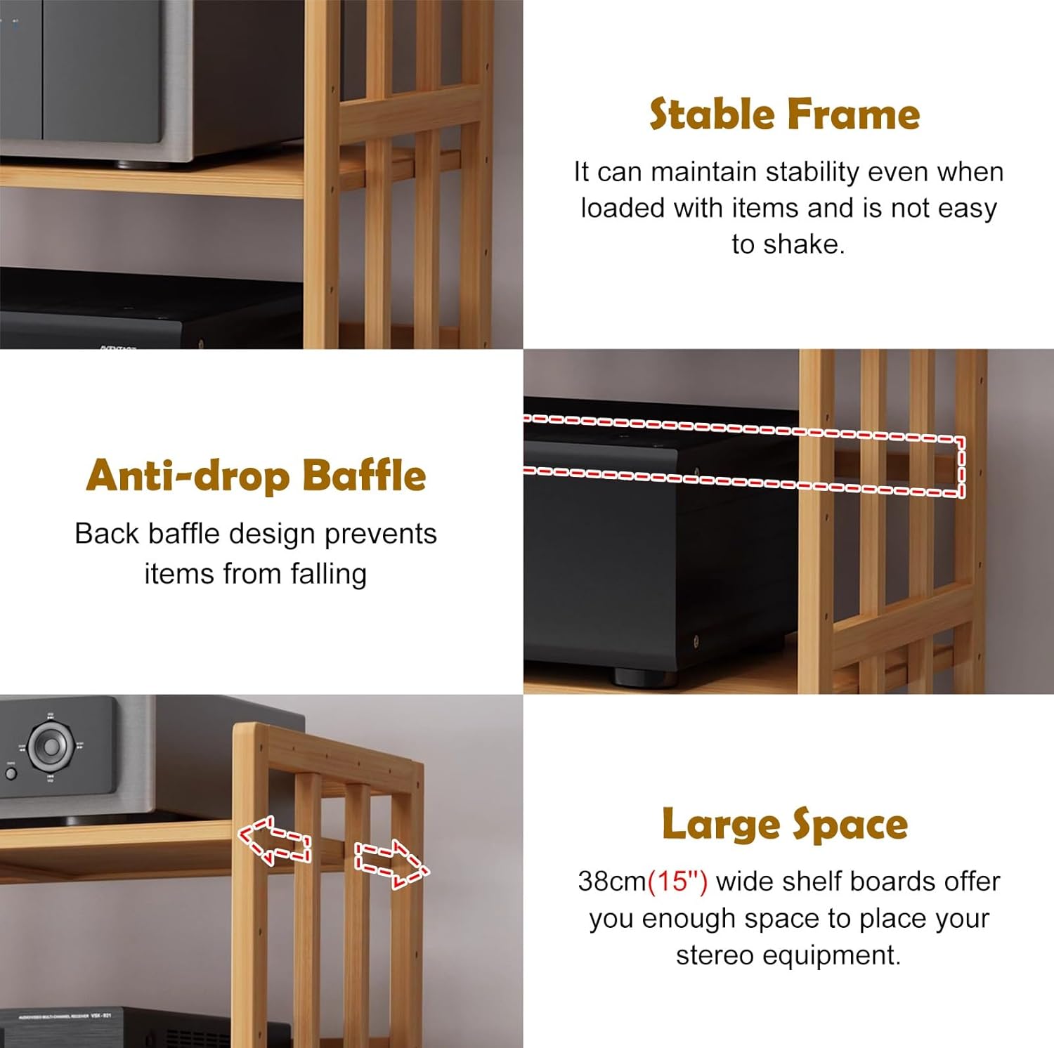 Blazea Audio Video Shelving Stand Space Saving