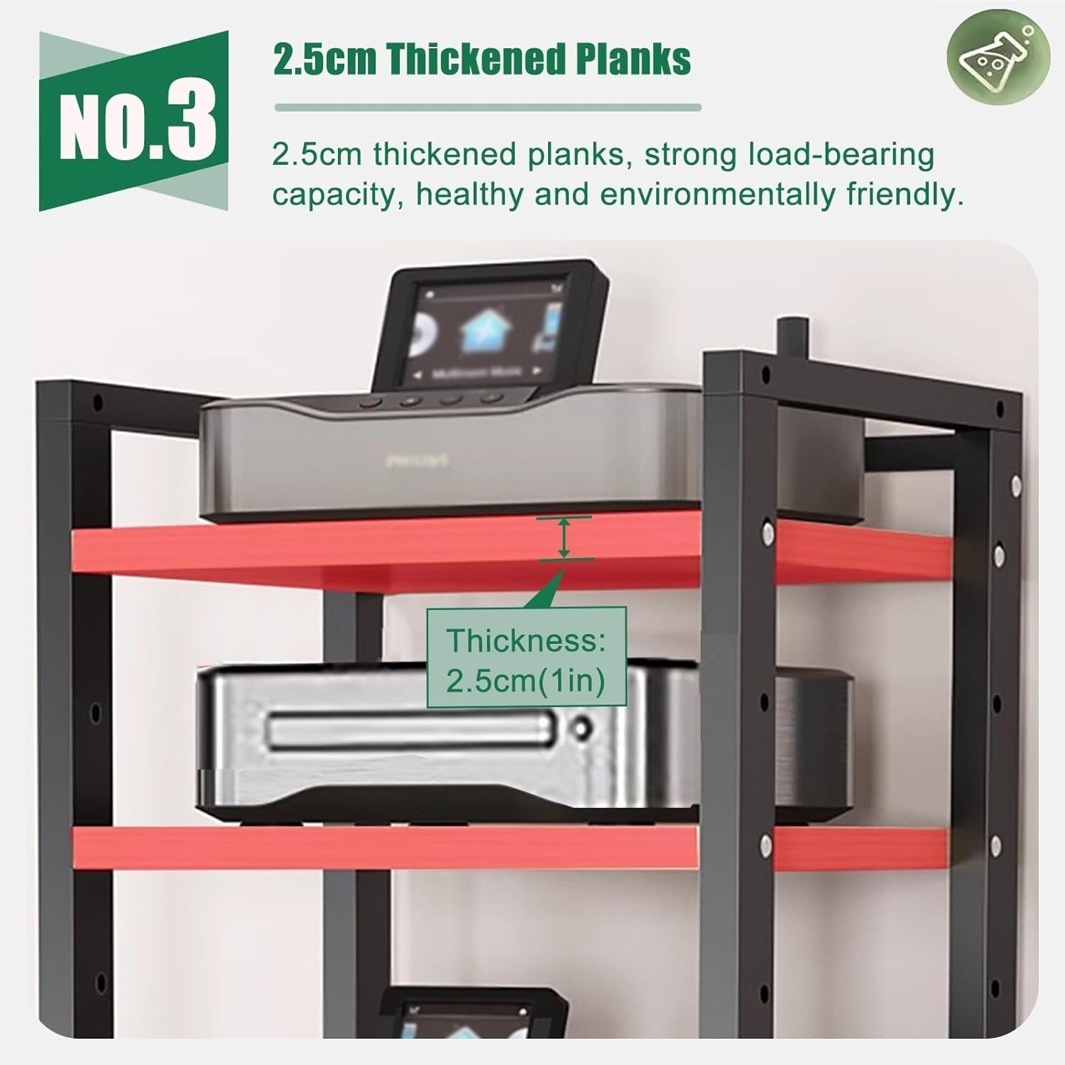 6/7/8 Tier Av Media Stand - DVD Audio Rack Cabinet