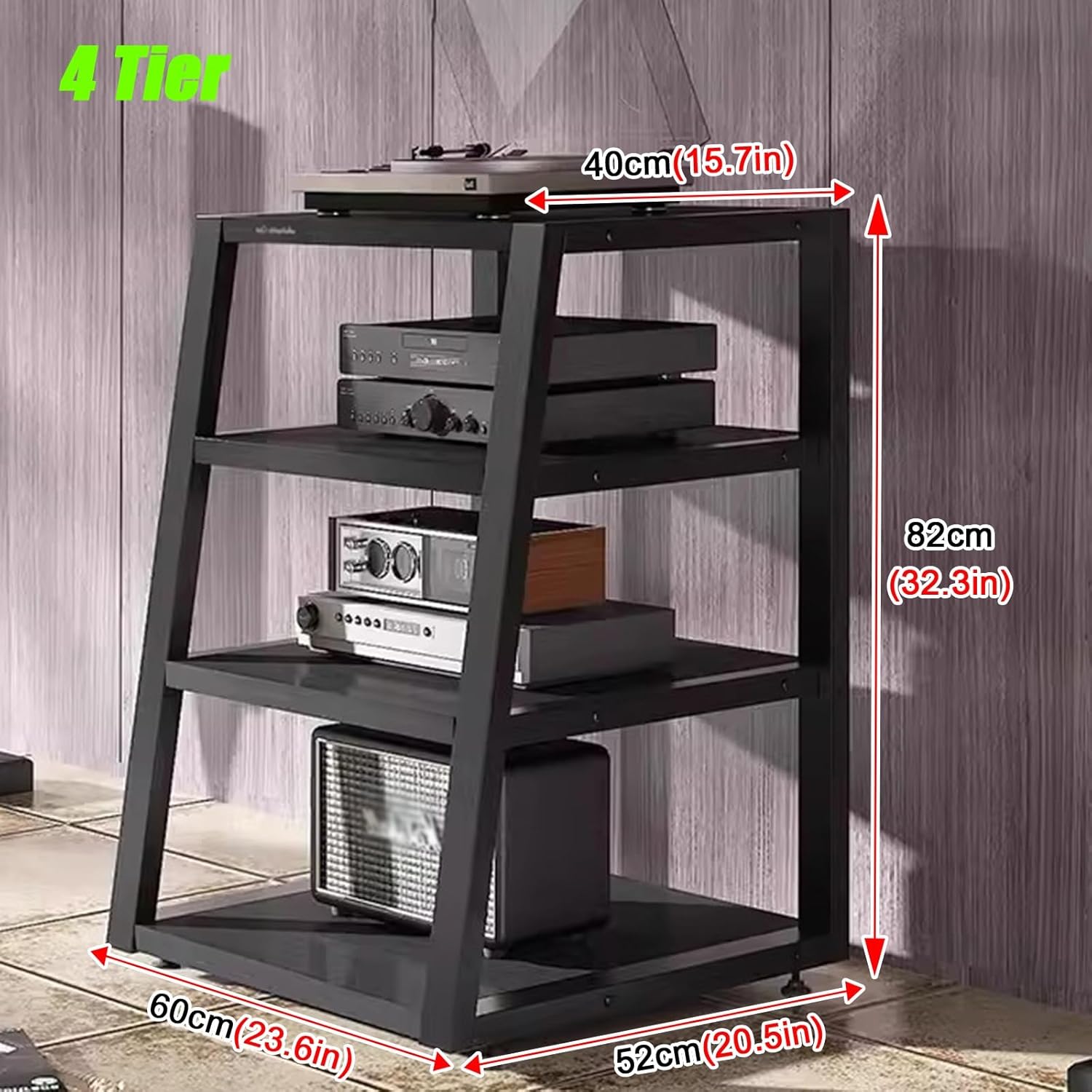 LZMZMQ Media Stand Tower Table 4 Tier