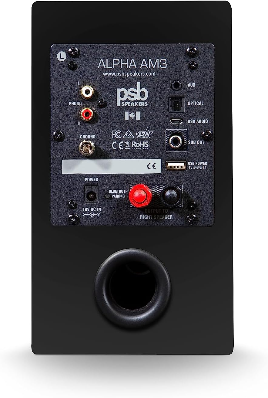 PSB Alpha AM3 Compact Powered Speakers - Black