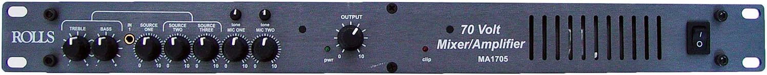 Rolls MA1705 70 Volt Mixer Amplifier