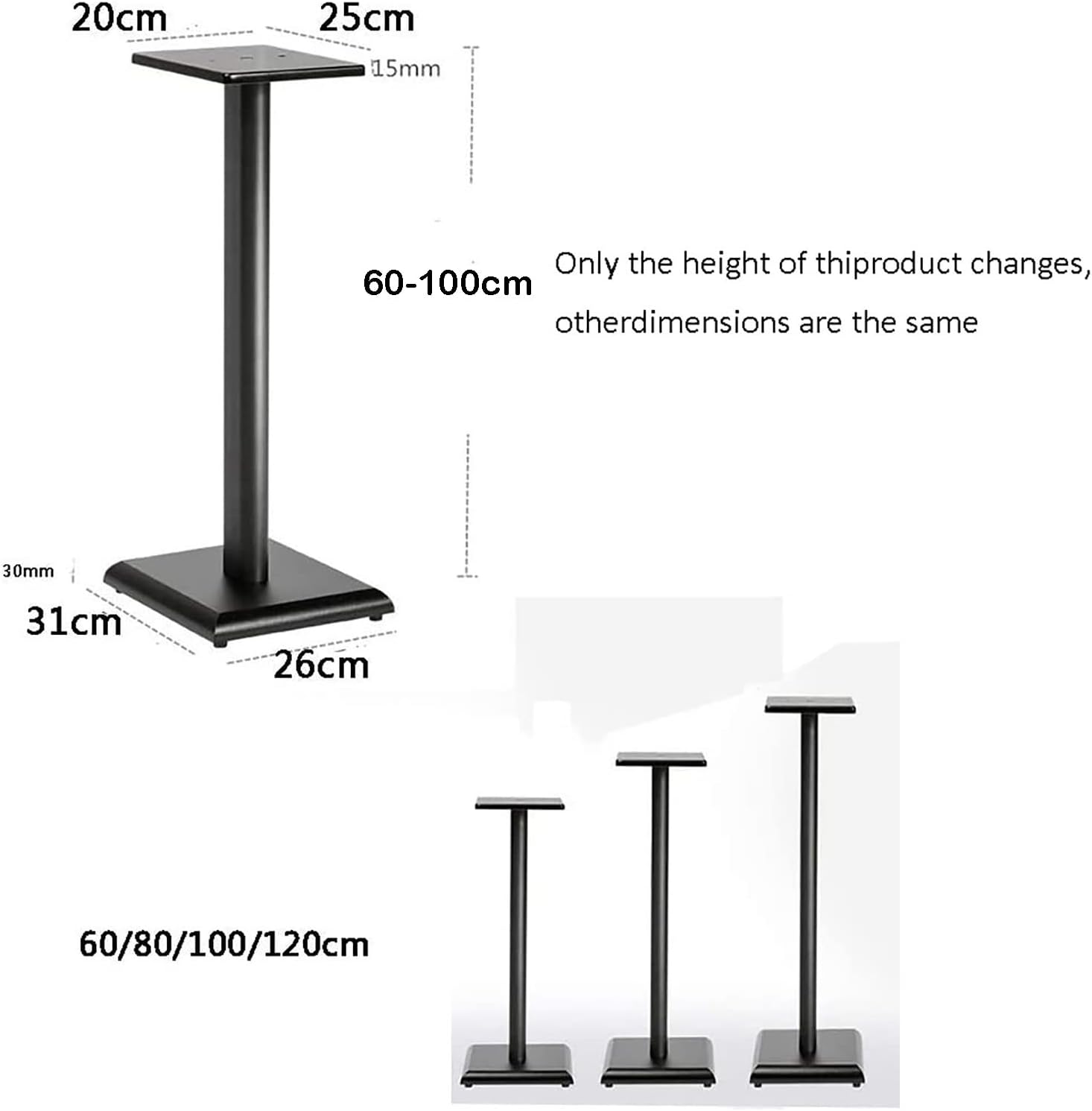 MIQXUAN Speaker Stands Universal Speaker Stands