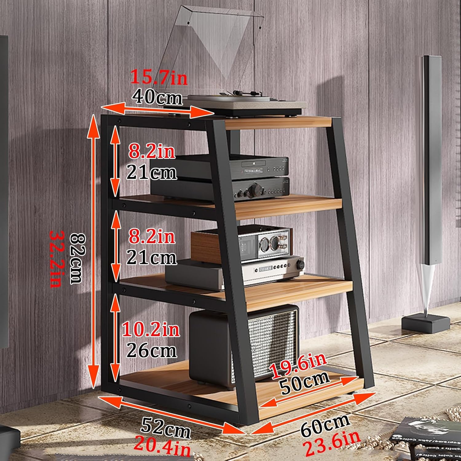 Media Stand 2/3/4-Tier AV Media Stand
