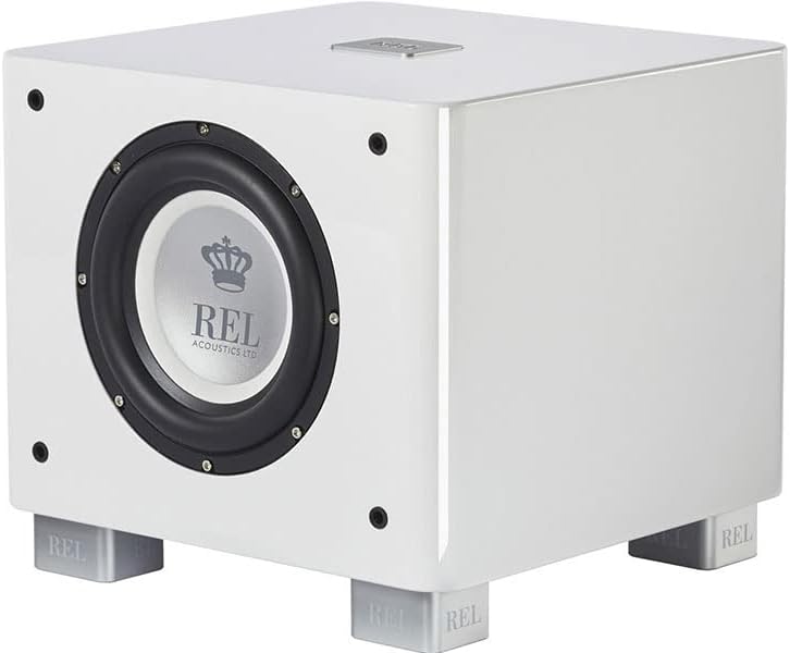 REL T/7x 8-Inch Powered Subwoofer Compact Sealed Design with Class AB Amplifier