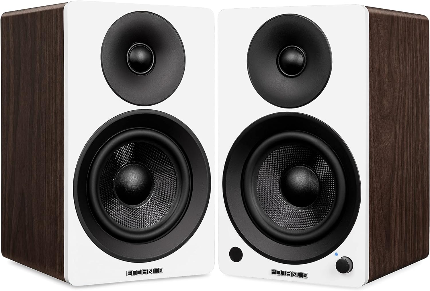 Fluance Ai41 Powered 2-Way 2.0 Stereo Bookshelf Speakers with 5