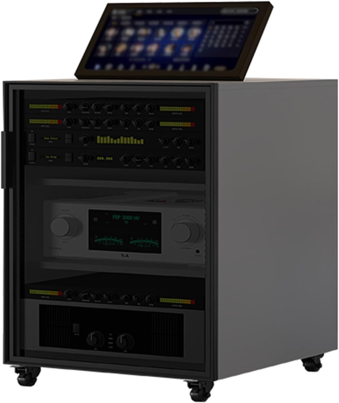 WiFi Router Storage Box Wooden Routers Cabinet Component Storage and Collection Display for Entertainment Stereo Racks Movable Storage Shelf for Home