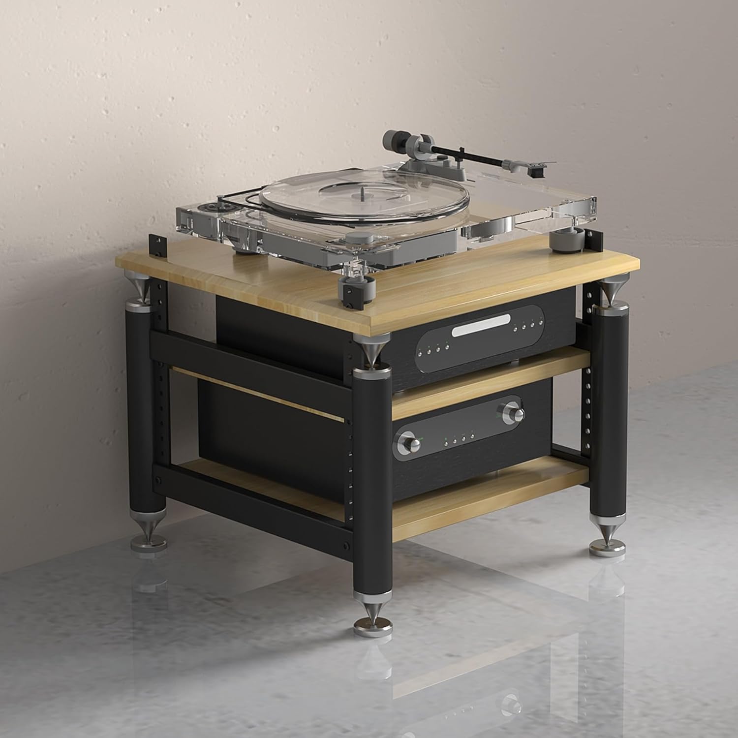 Leaceuv Audio Rack Stereo Cabinet