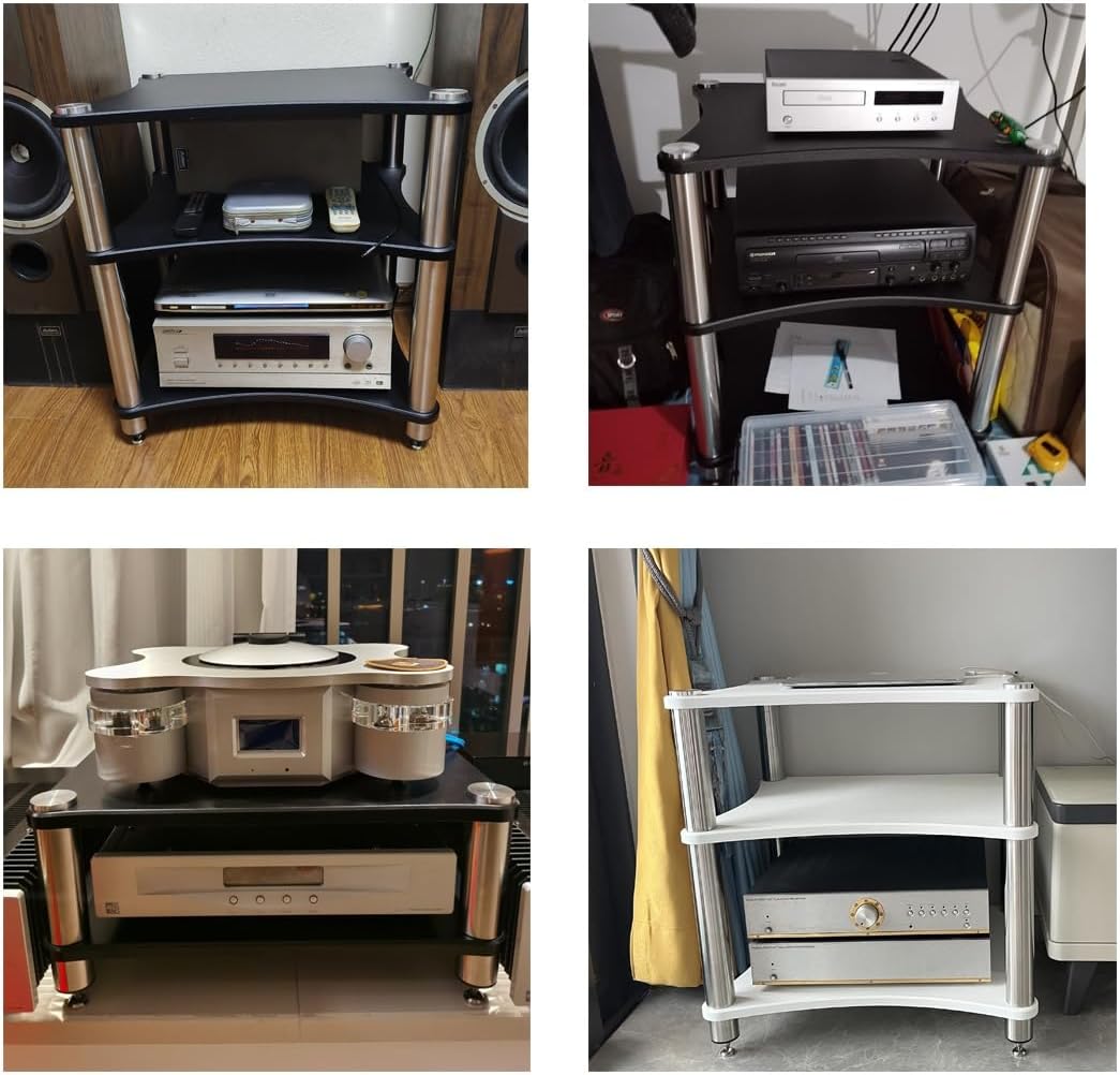 Audio Rack 4 Tier Stereo Amplifier Speaker Stand