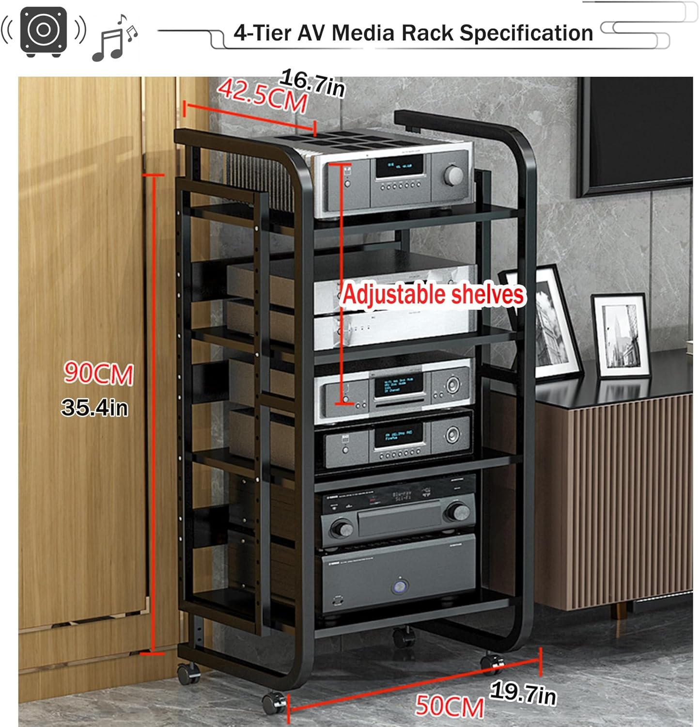 4/5-Tier AV Media Stand