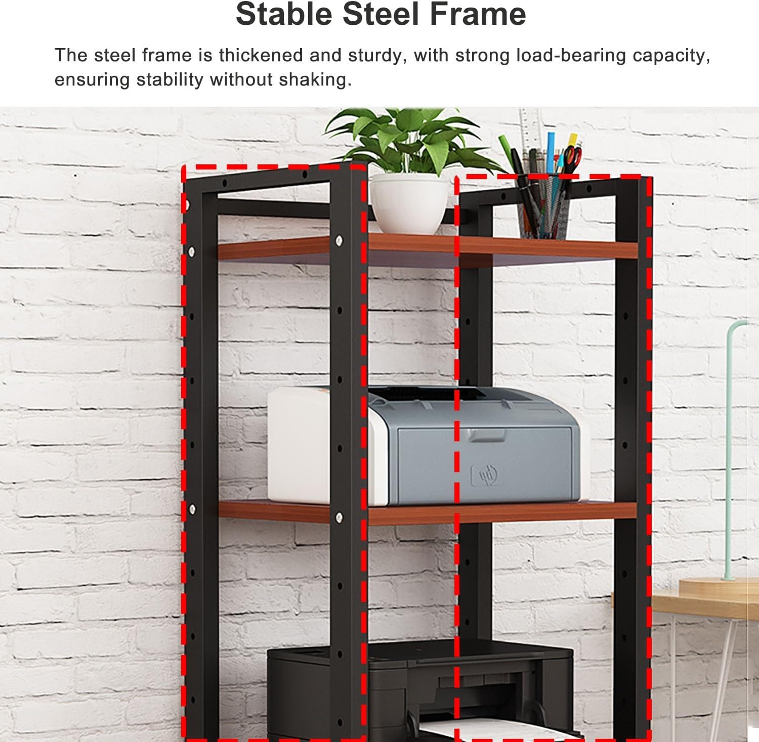 7-Tier Heavy Duty Audio Rack - HiFi Amplifier and AV Equipment Cabinet Display Stand
