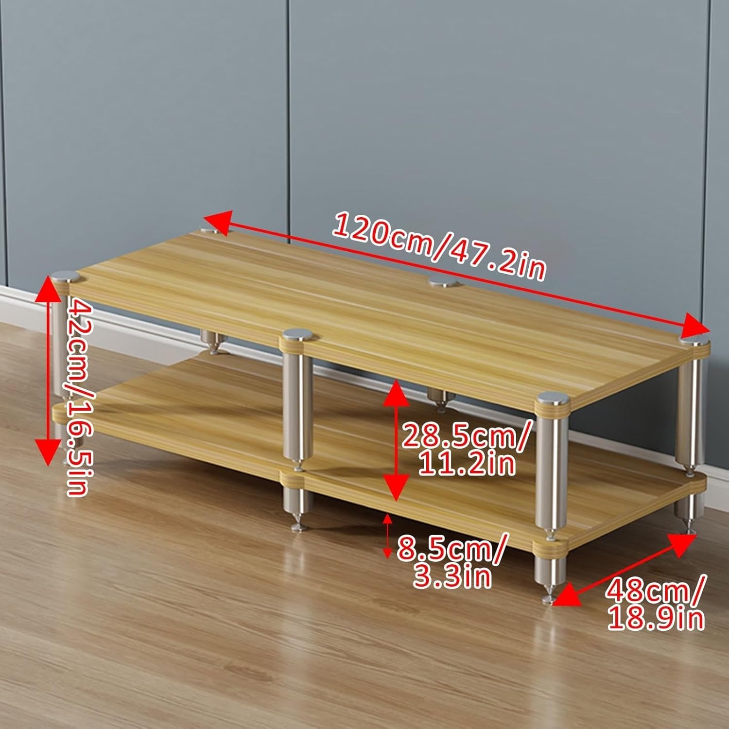 XDOPIRRS 2/3/4-Tier AV Media Stand Corner Shelf