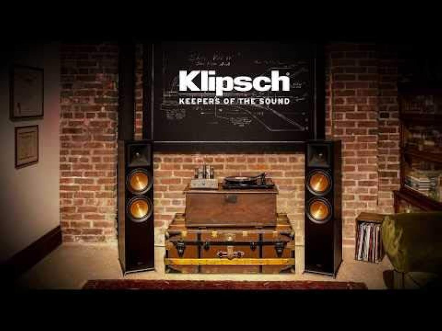 Klipsch RP-500SA Dolby Atmos Surround Sound Speakers (Ebony) (1066507)