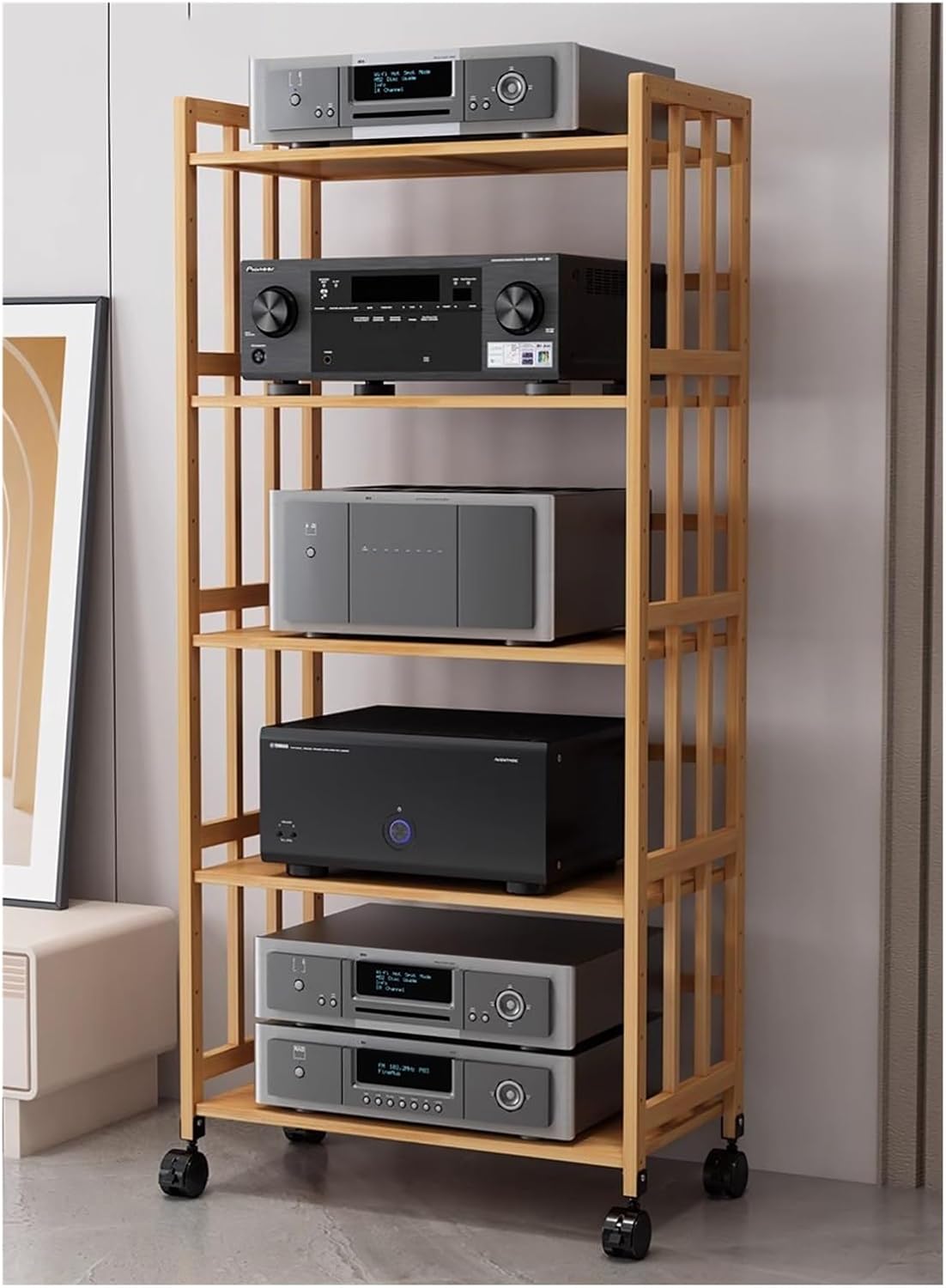 Heavy Duty Av Media Stand 2 3 4 5 Tier 20 35 50 60inch