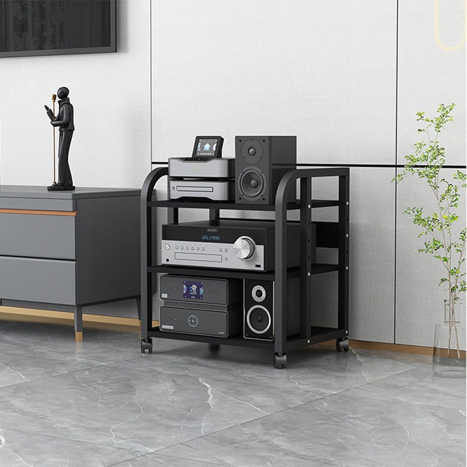 2/3/4/5-Tier Modern AV Cabinet