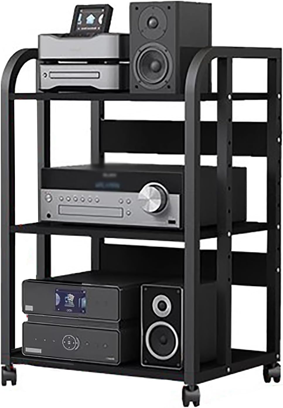 Floor Stereo Racks And Stands On Wheels- 79/100cm Tall