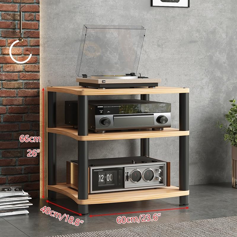 Modern 3-Tier Audio/Video Component Cabinet