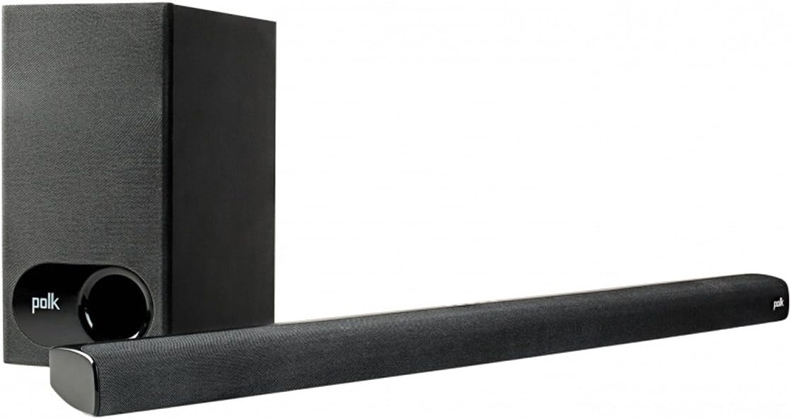 Polk Audio - 2.1-Channel Soundbar System with Wireless Subwoofer - Black (Signa S1)