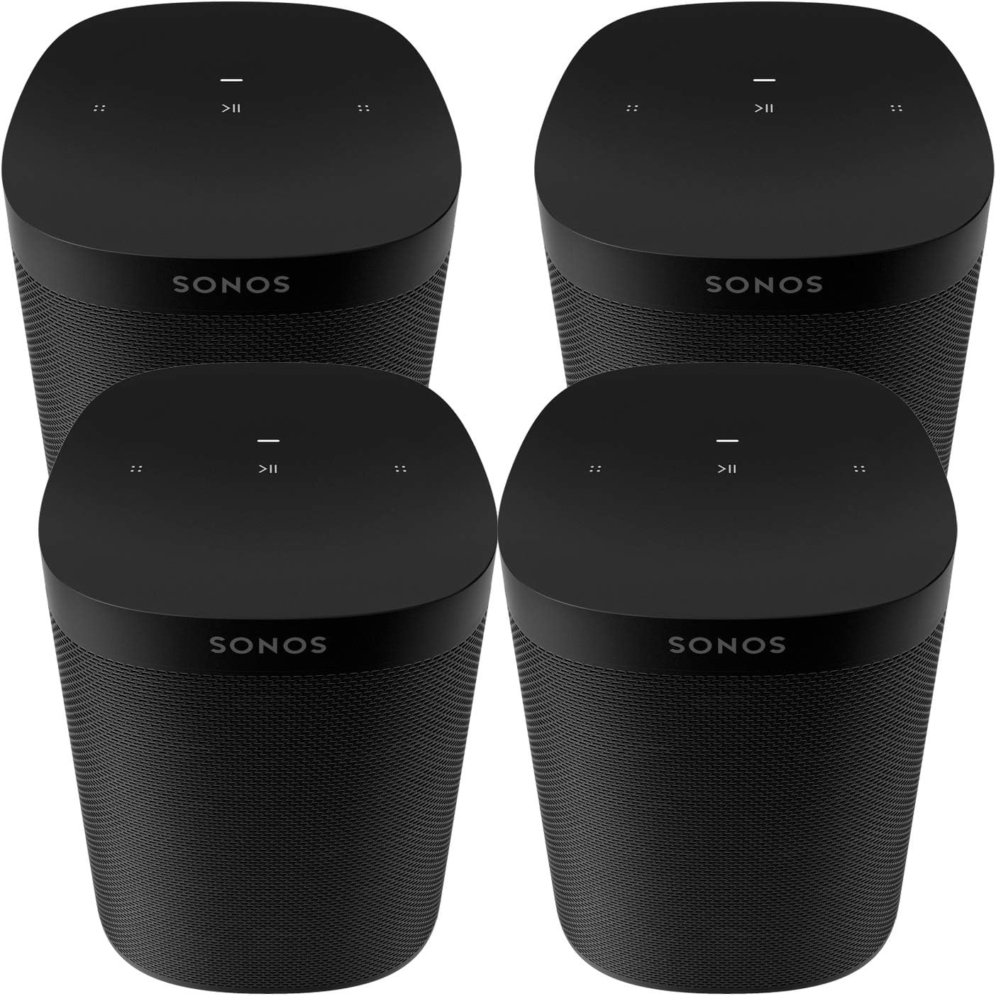 Four Room Set Sonos One SL - The powerful microphone-free speaker for music and more - Black