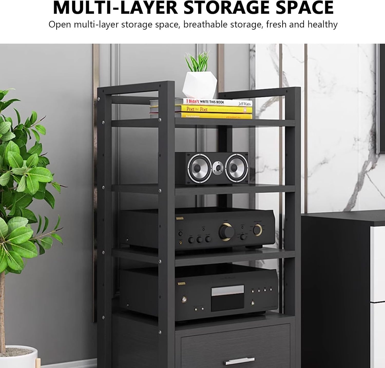 Home Multi-Layer Media Console Stand