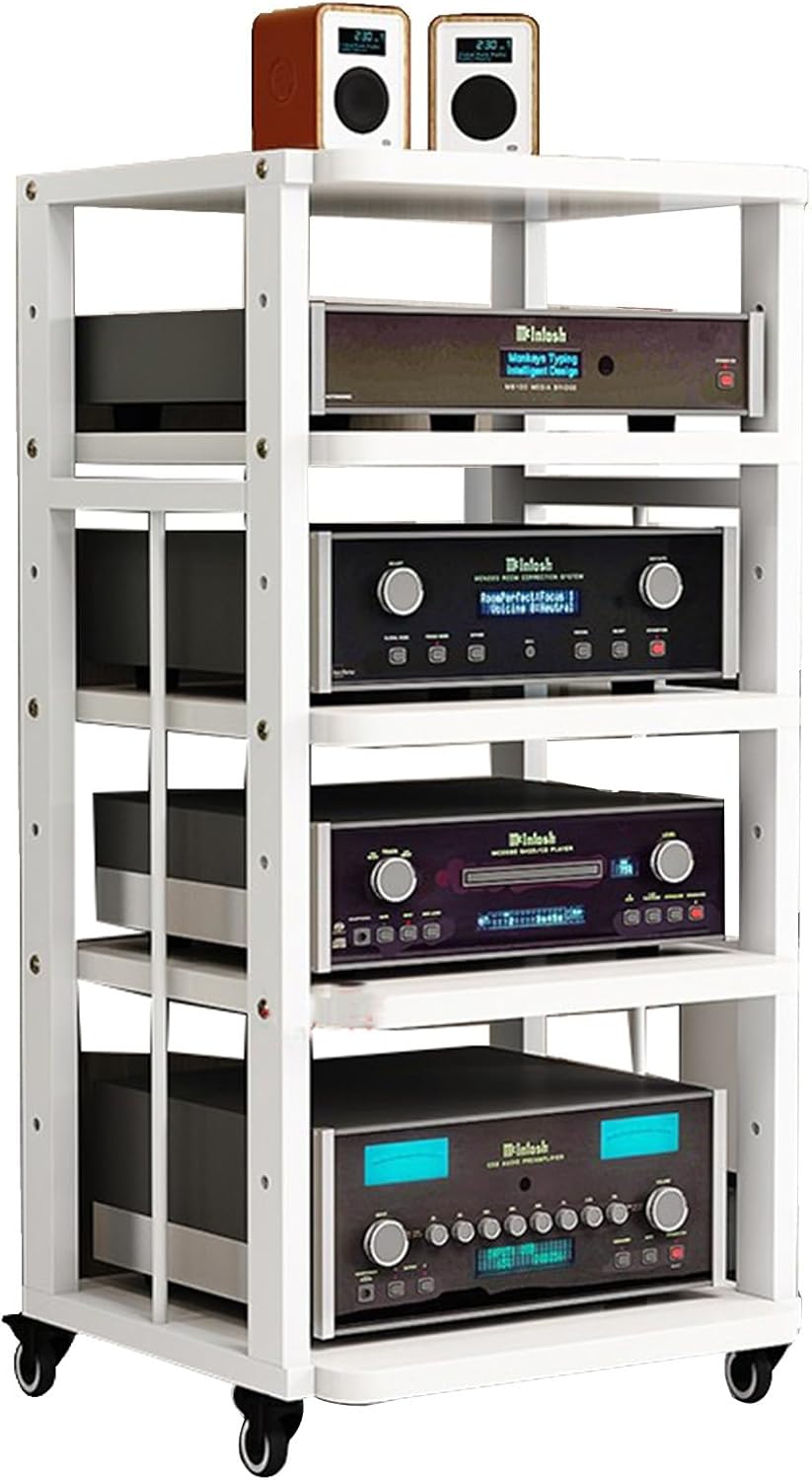 YLQFGUVWK 5-Tier Removable Audio Stand Corner Stand Stereo Audio Rack Tower Perfect for DVD Player for Home/Office (Color : Style 3