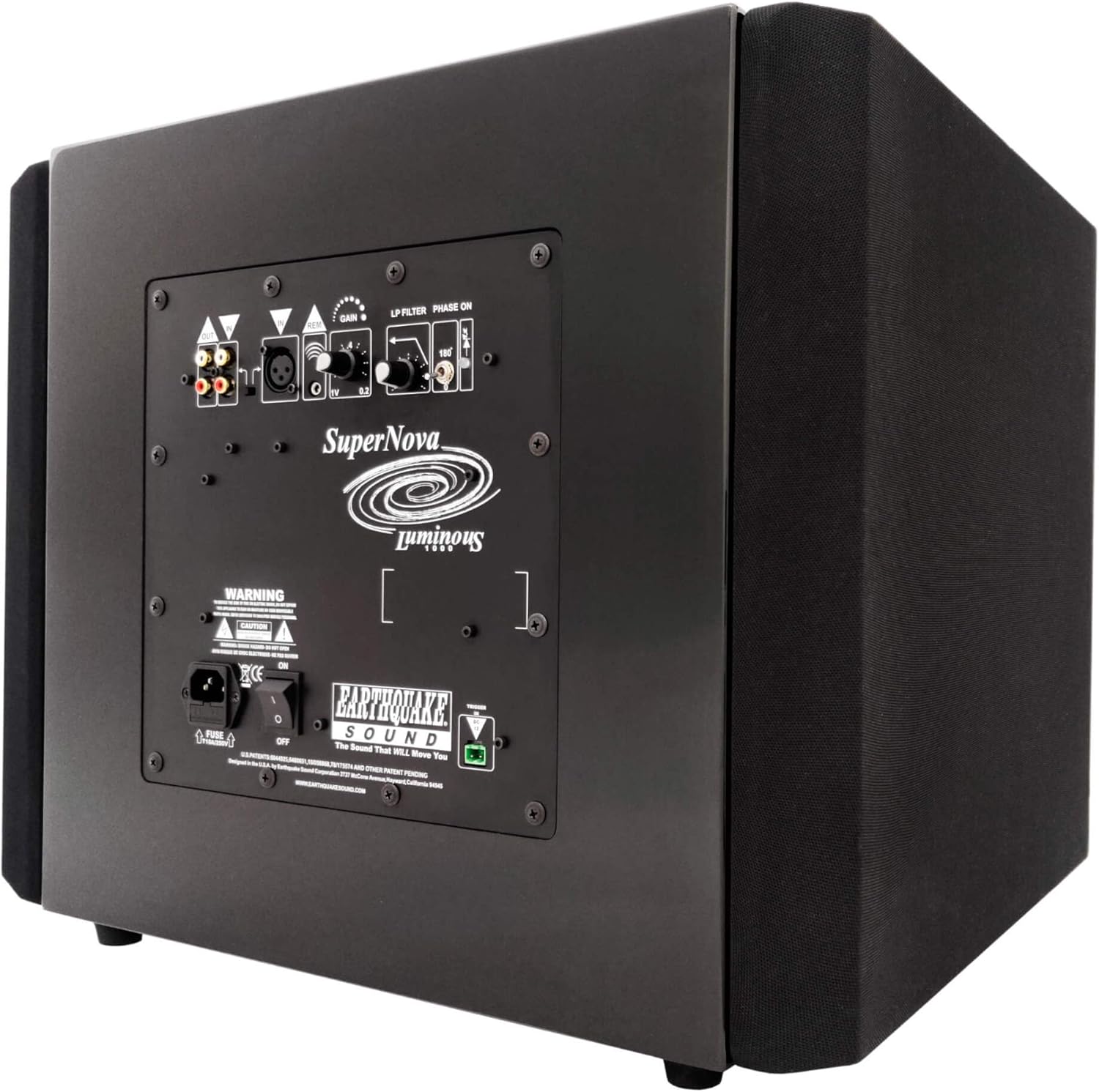EARTHQUAKE Sound Supernova Luminous LU-15 15-Inch Powered Subwoofer with SLAPS V2 Passive Radiator