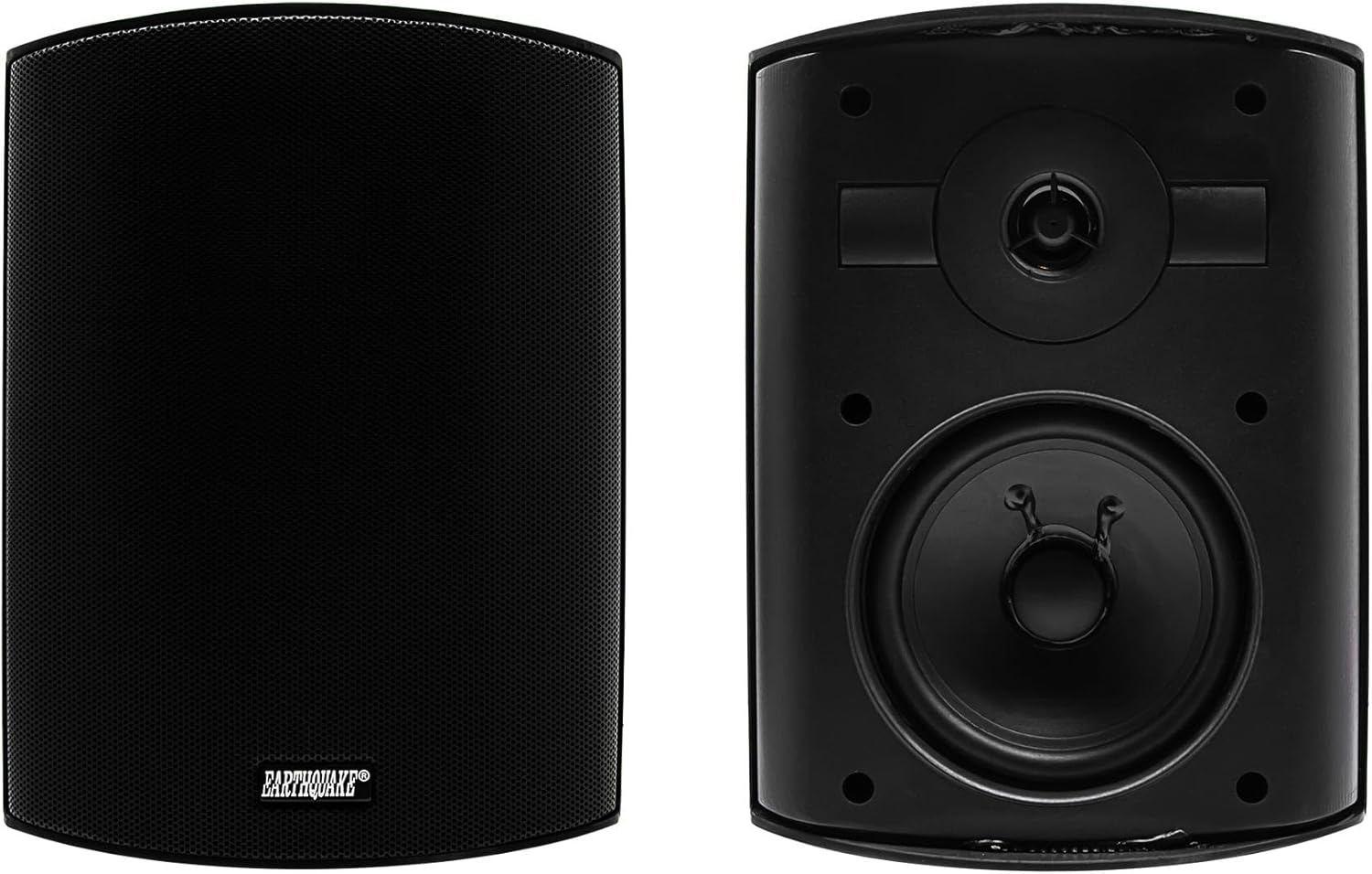 Earthquake Sound AWS-502B All-Weather Indoor/Outdoor Speakers (Matte Black
