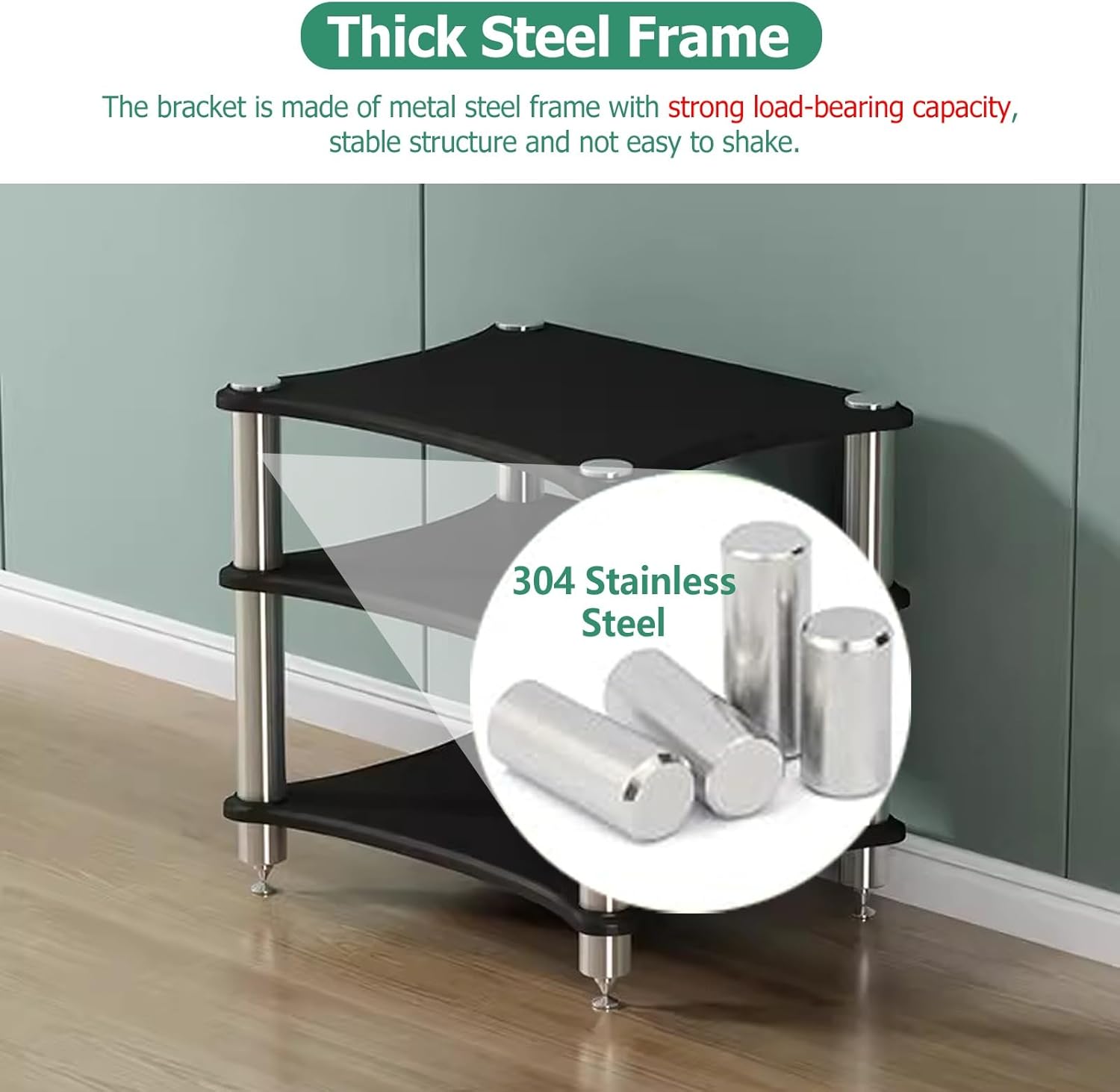 85Cm High Amplifier Rack Shelf/Audiovideo Shelving