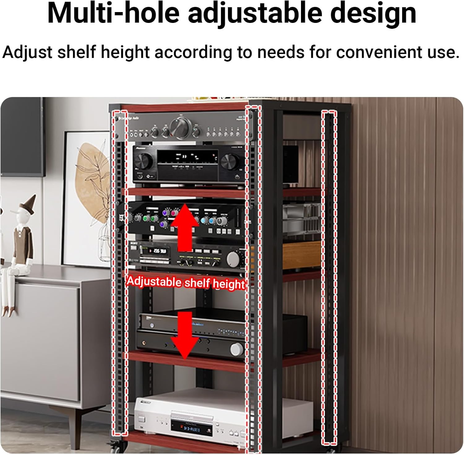 SEIFE 2/3/4/5-Tier AV Media Stand