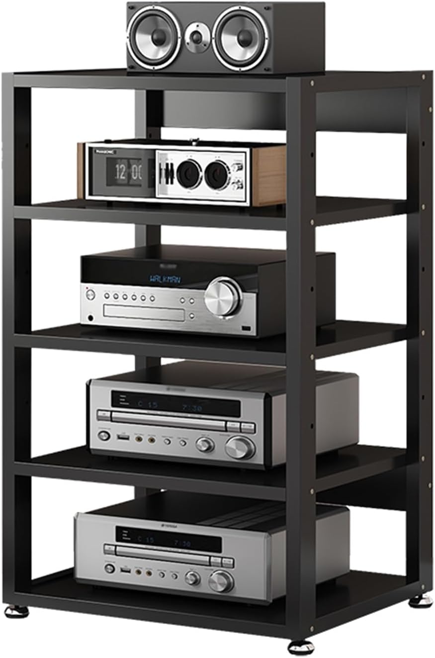 WUHUQN 50/55cm Wide Floor-Standing AV Media Cabinet Stand Component Cabinet