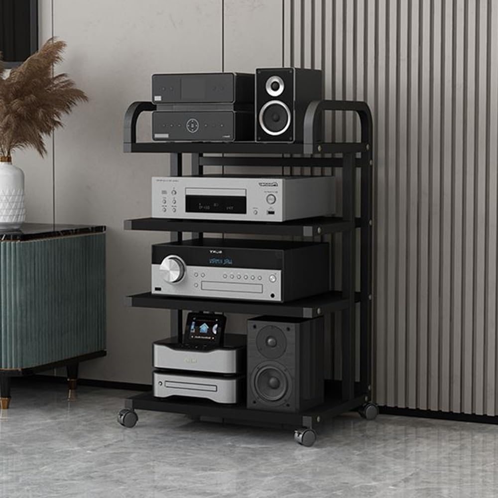 OUKEJNM 3/4/5 Shelf Audio Stereo Rack