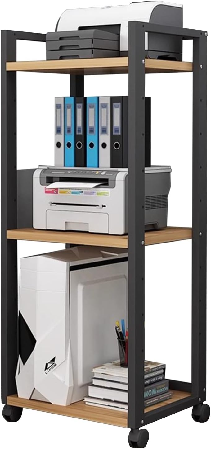 Media Stand Tall Audio Rack Cabinet for Outdoor with Wheels