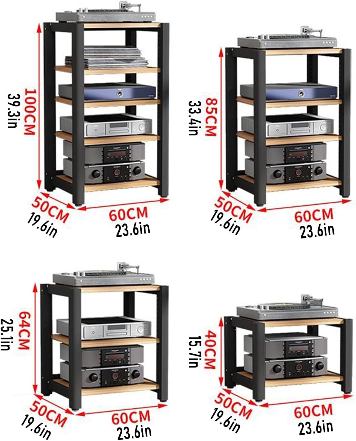 LYXWGRZD 2 3 4 5 Tier AV Media Stand