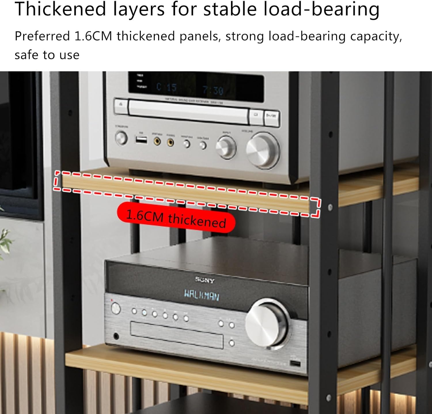 5-tier av media stand