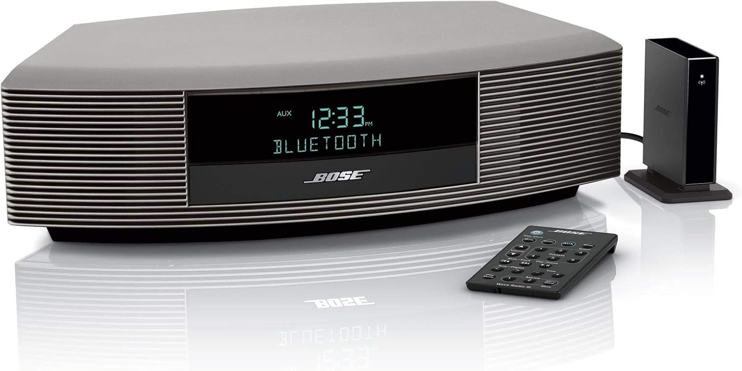 Bose Wave Radio III Bluetooth Bundle Titanium Silver (Renewed)